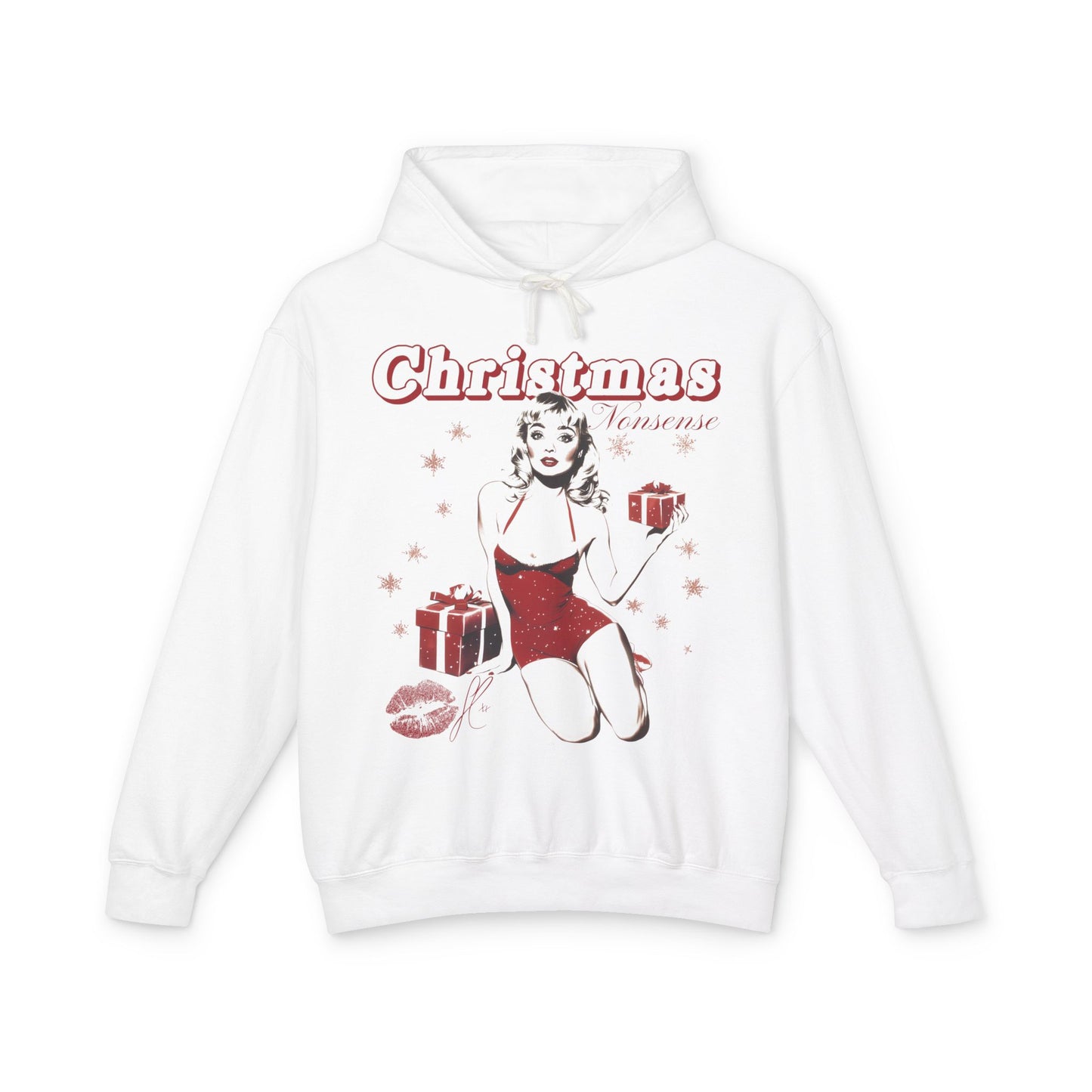 Christmas Nonsense Lightweight Hooded Sweatshirt