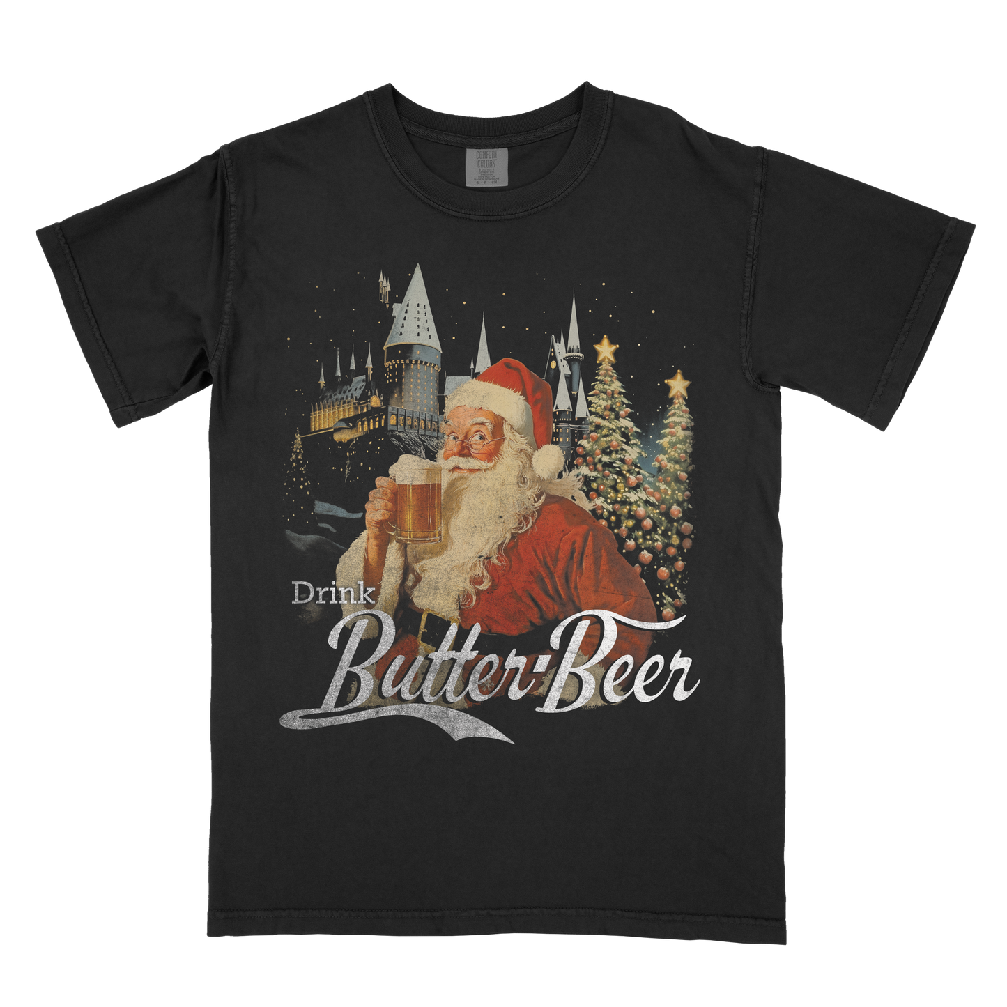 Drink Butter-Beer Santa Tee