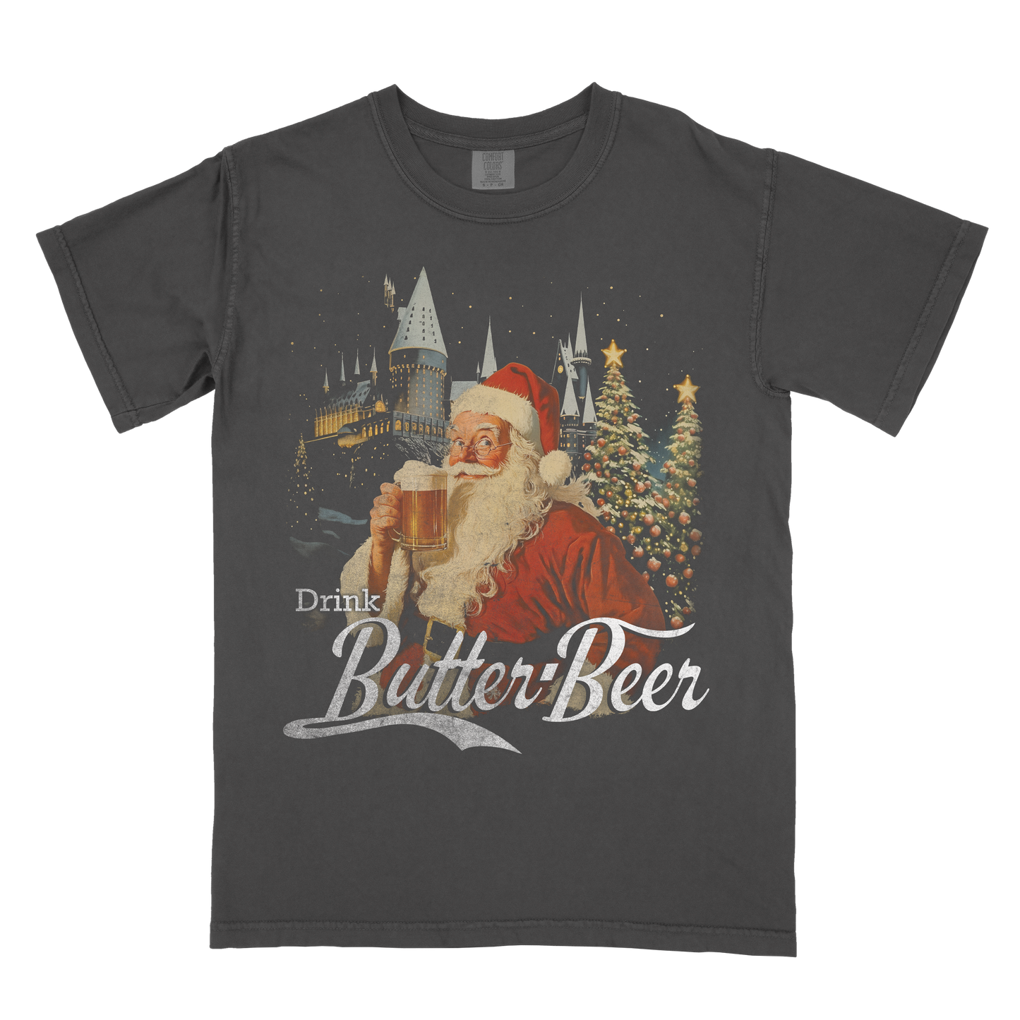 Drink Butter-Beer Santa Tee