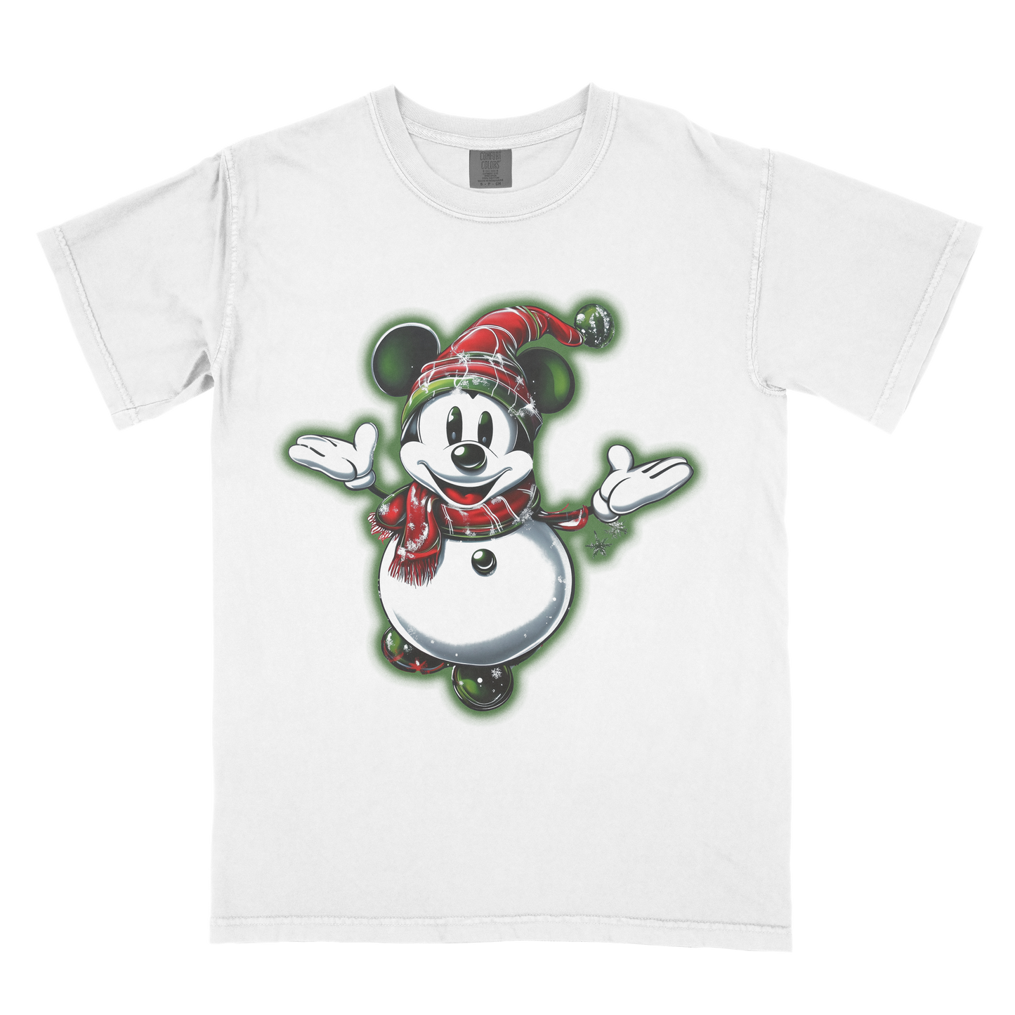 Very Merry Airbrush Snowman Tee