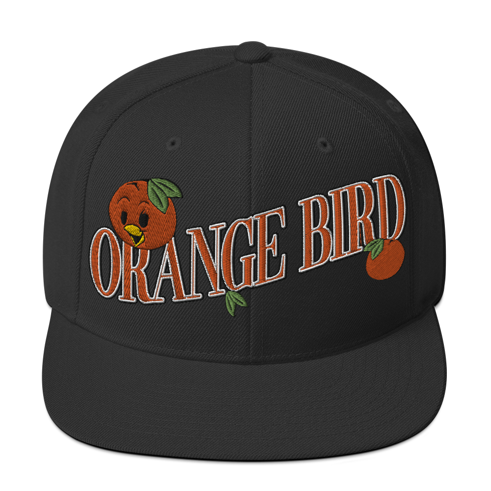 Orange Bird Snapback Hat