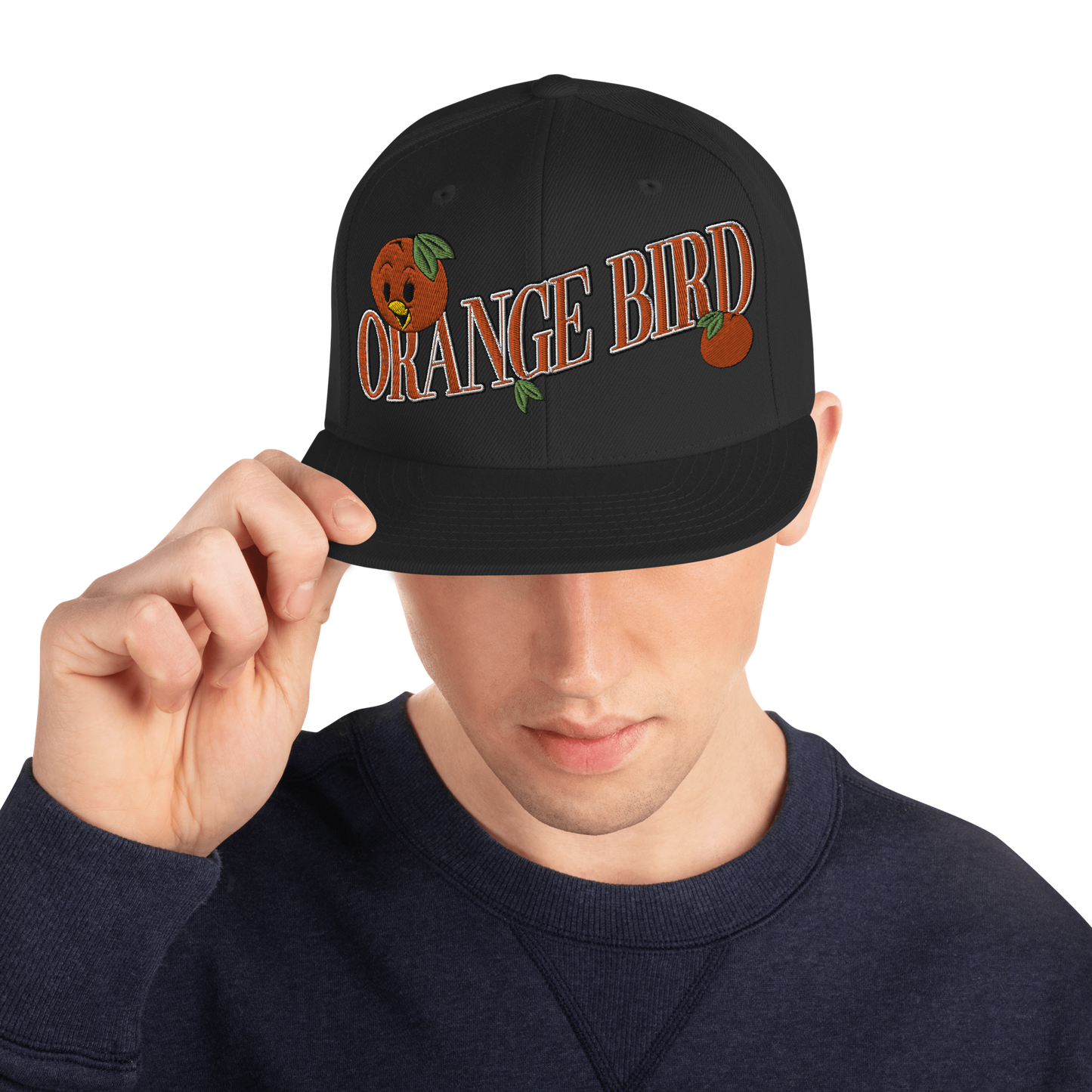 Orange Bird Snapback Hat