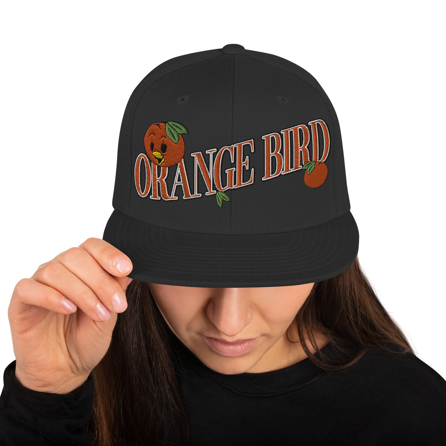 Orange Bird Snapback Hat