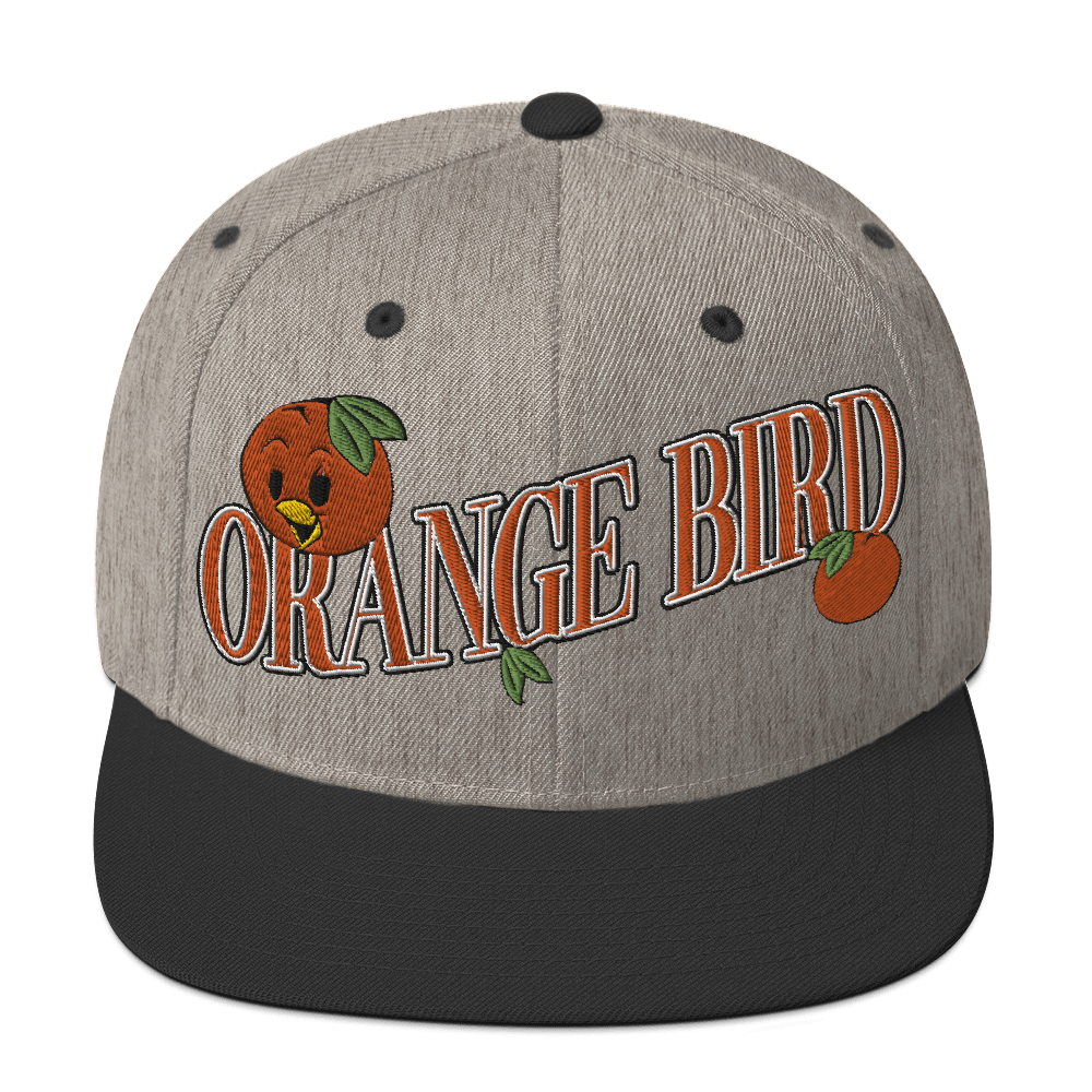 Orange Bird Snapback Hat