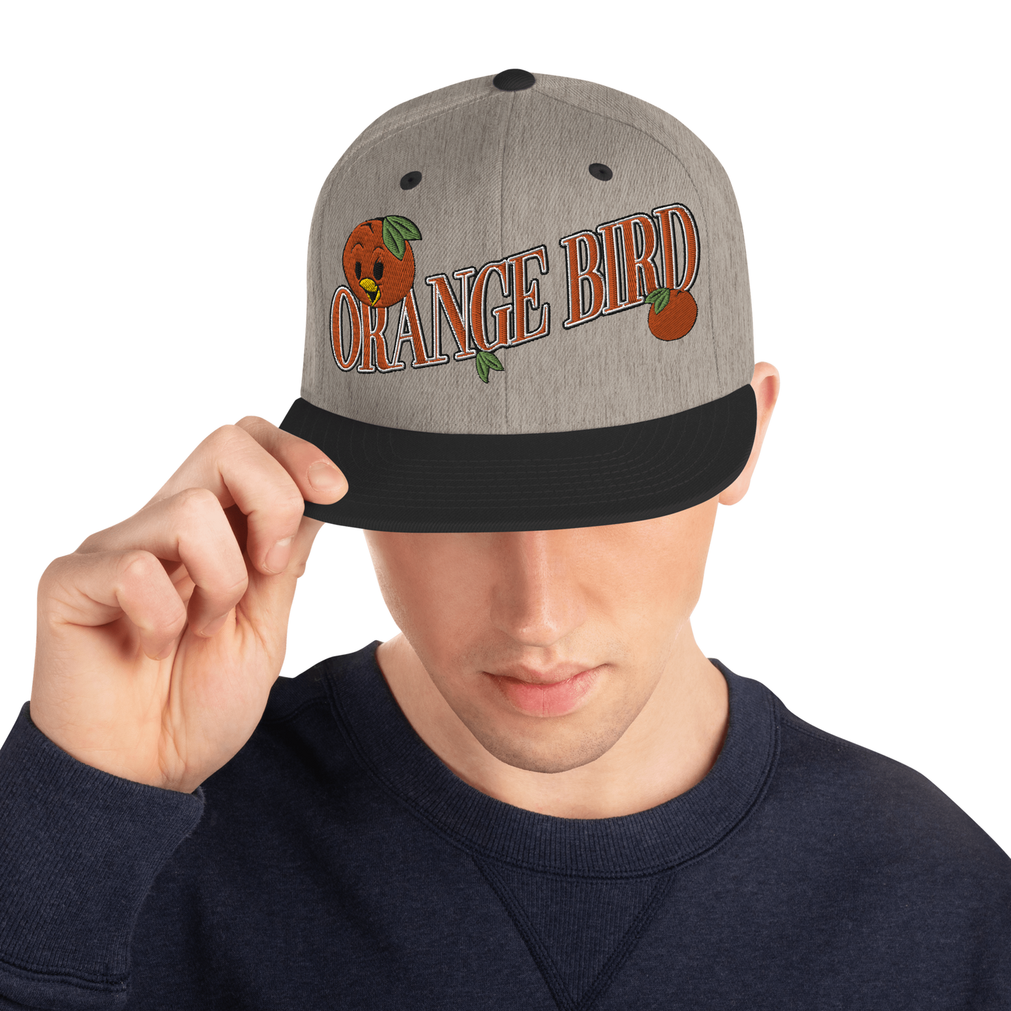 Orange Bird Snapback Hat