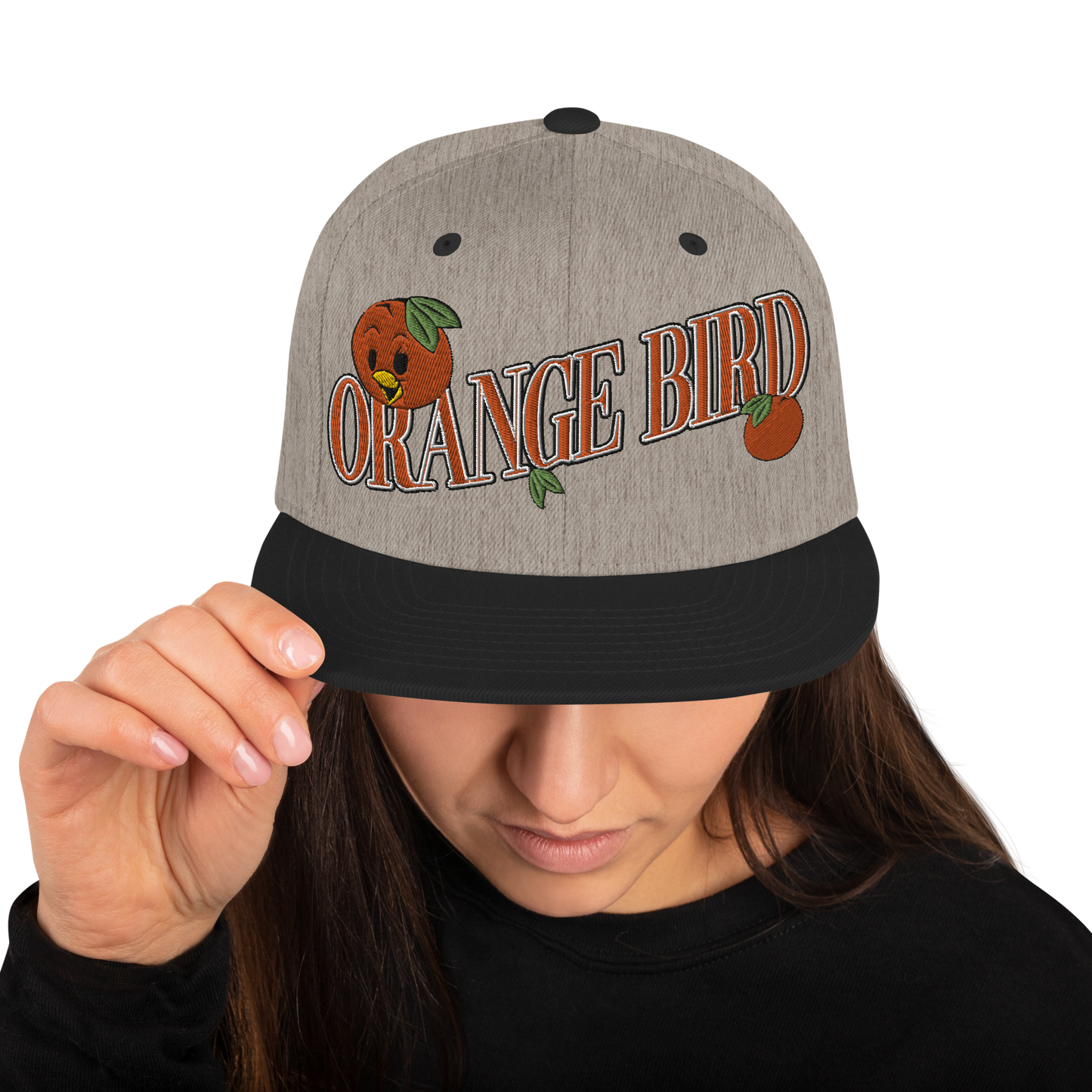 Orange Bird Snapback Hat