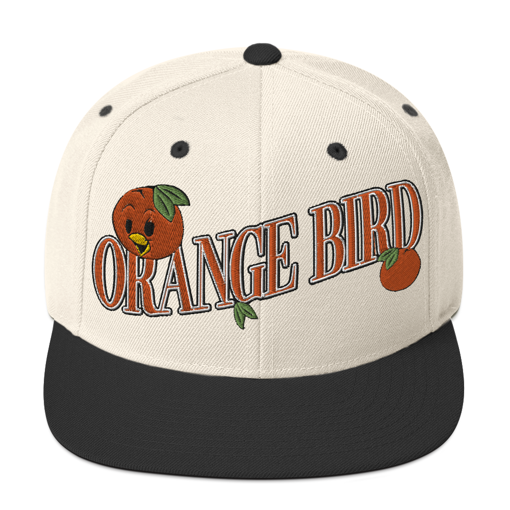 Orange Bird Snapback Hat