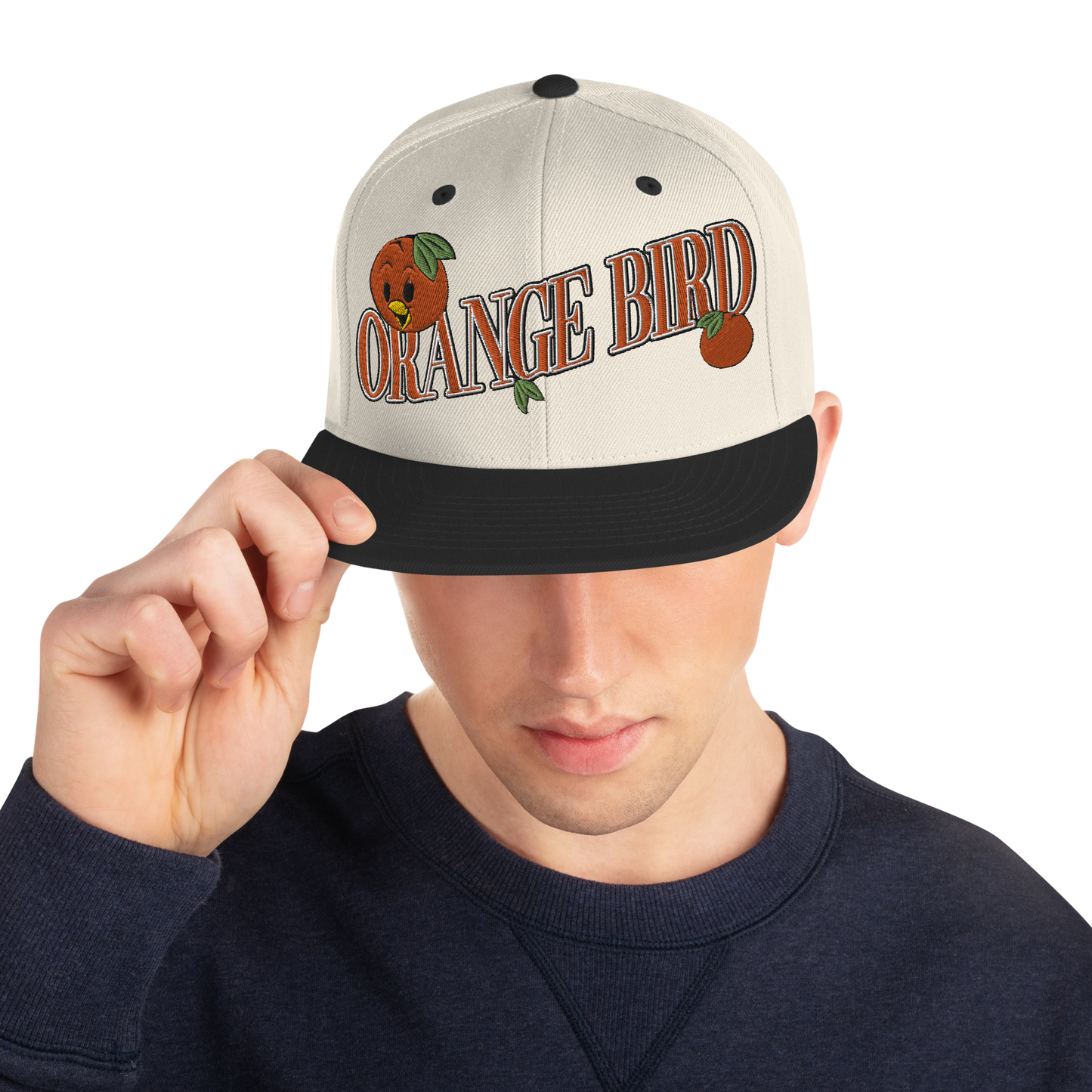 Orange Bird Snapback Hat