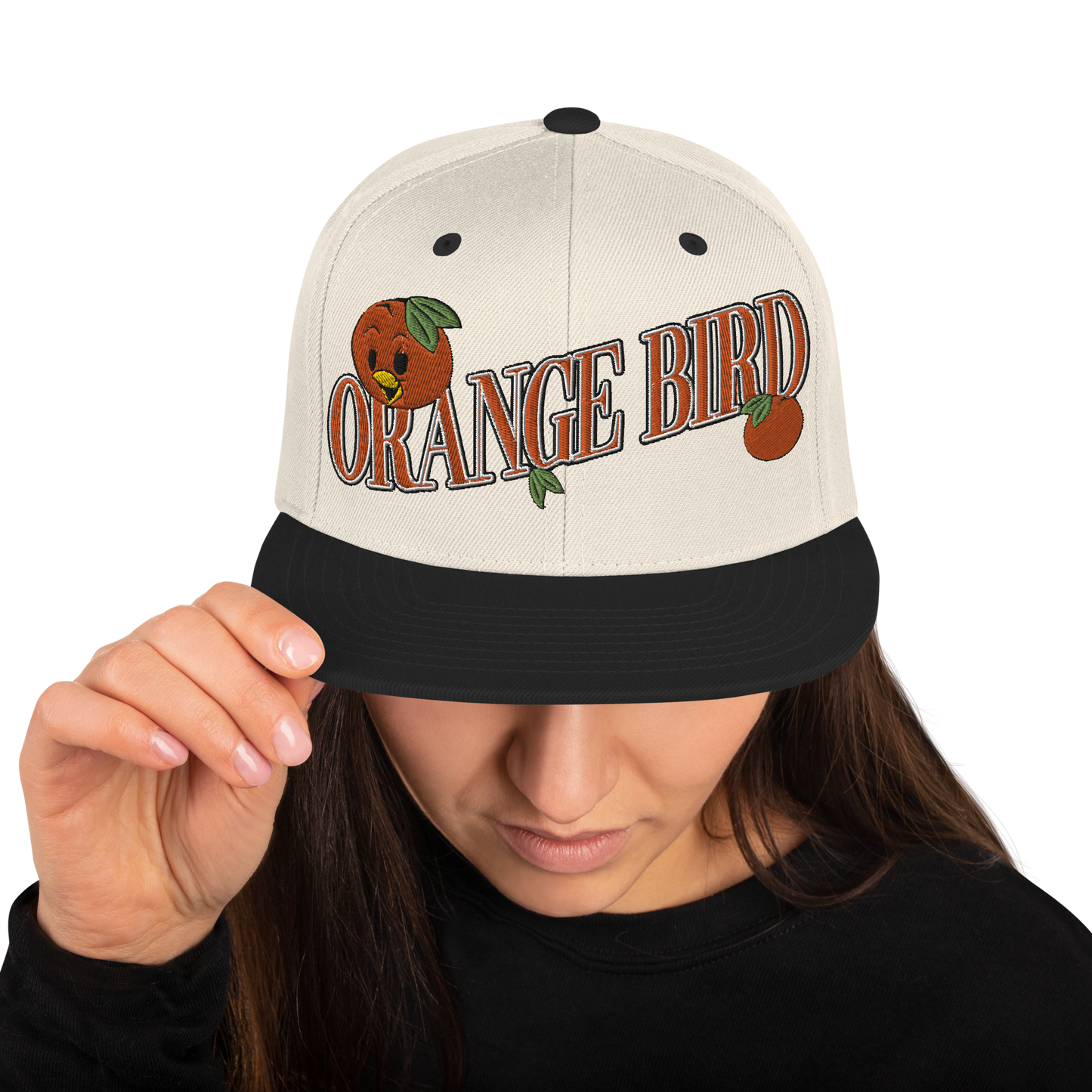 Orange Bird Snapback Hat