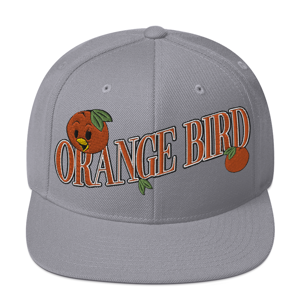 Orange Bird Snapback Hat