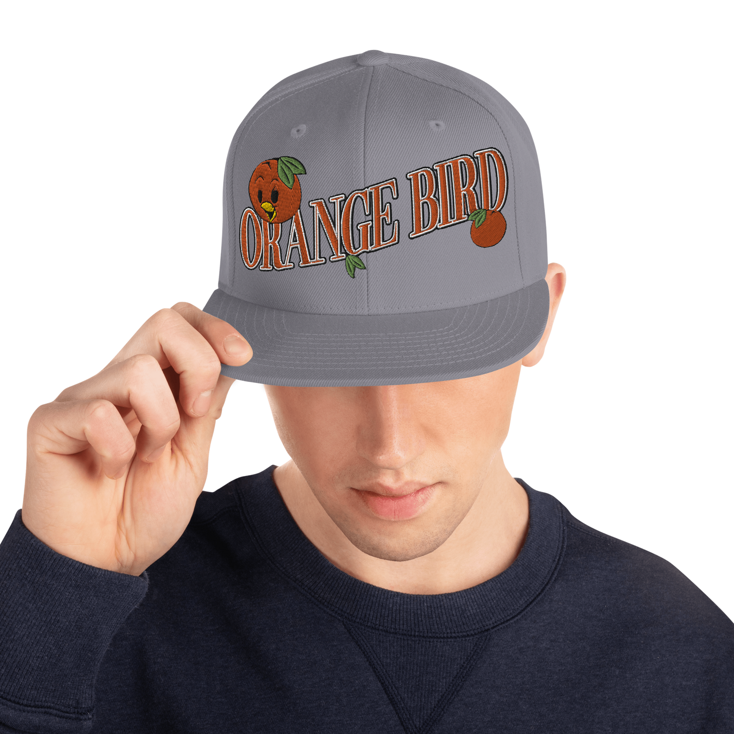 Orange Bird Snapback Hat