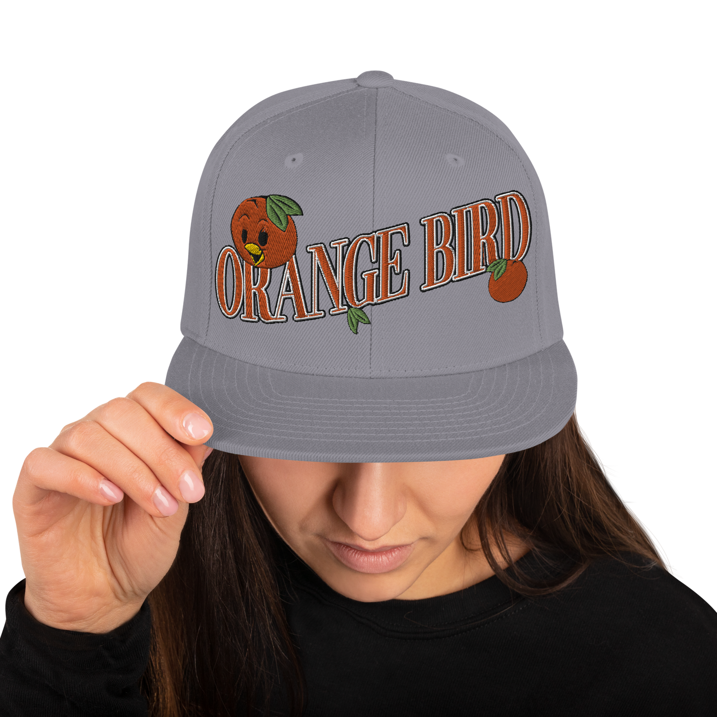 Orange Bird Snapback Hat