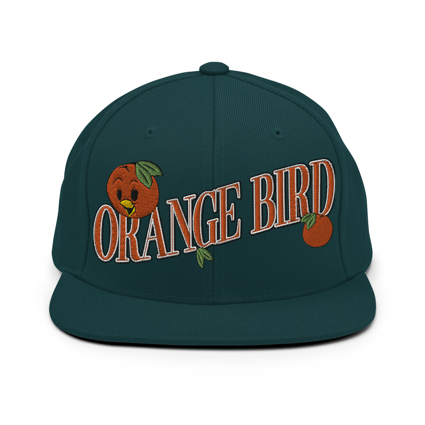 Orange Bird Snapback Hat