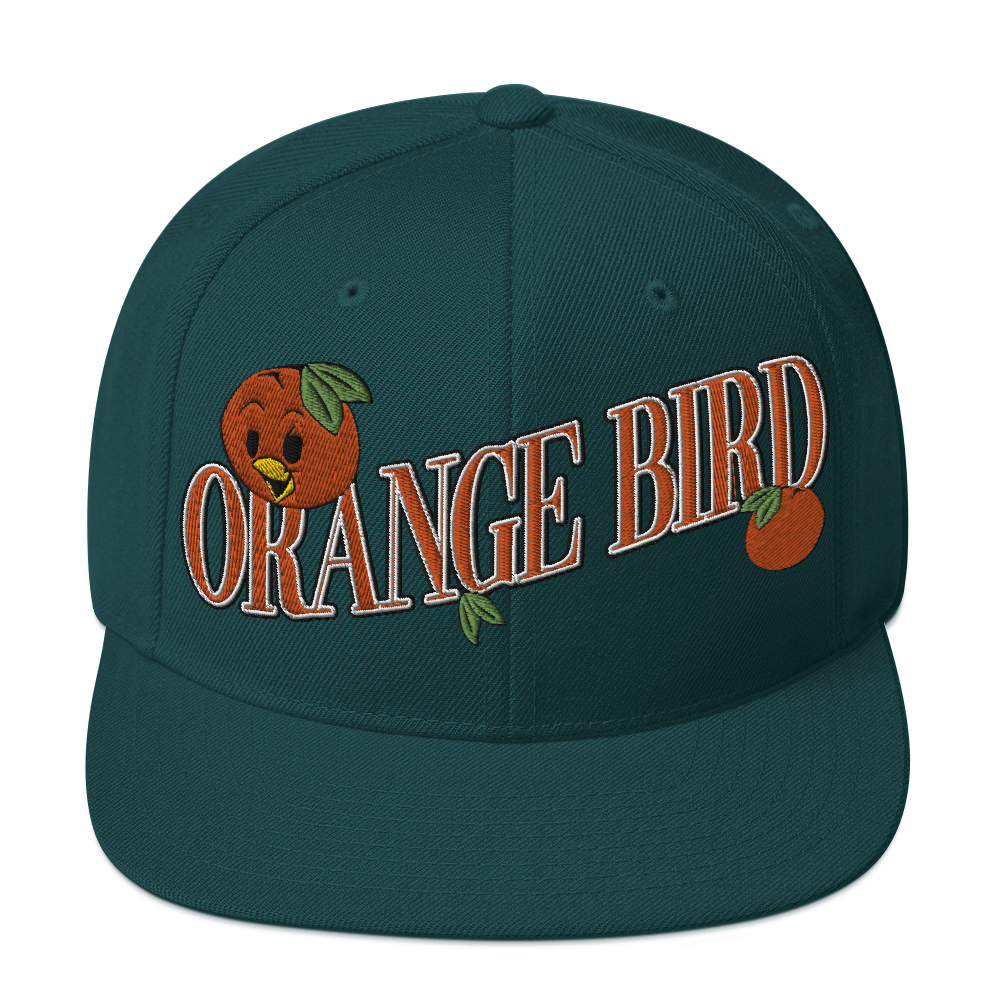Orange Bird Snapback Hat