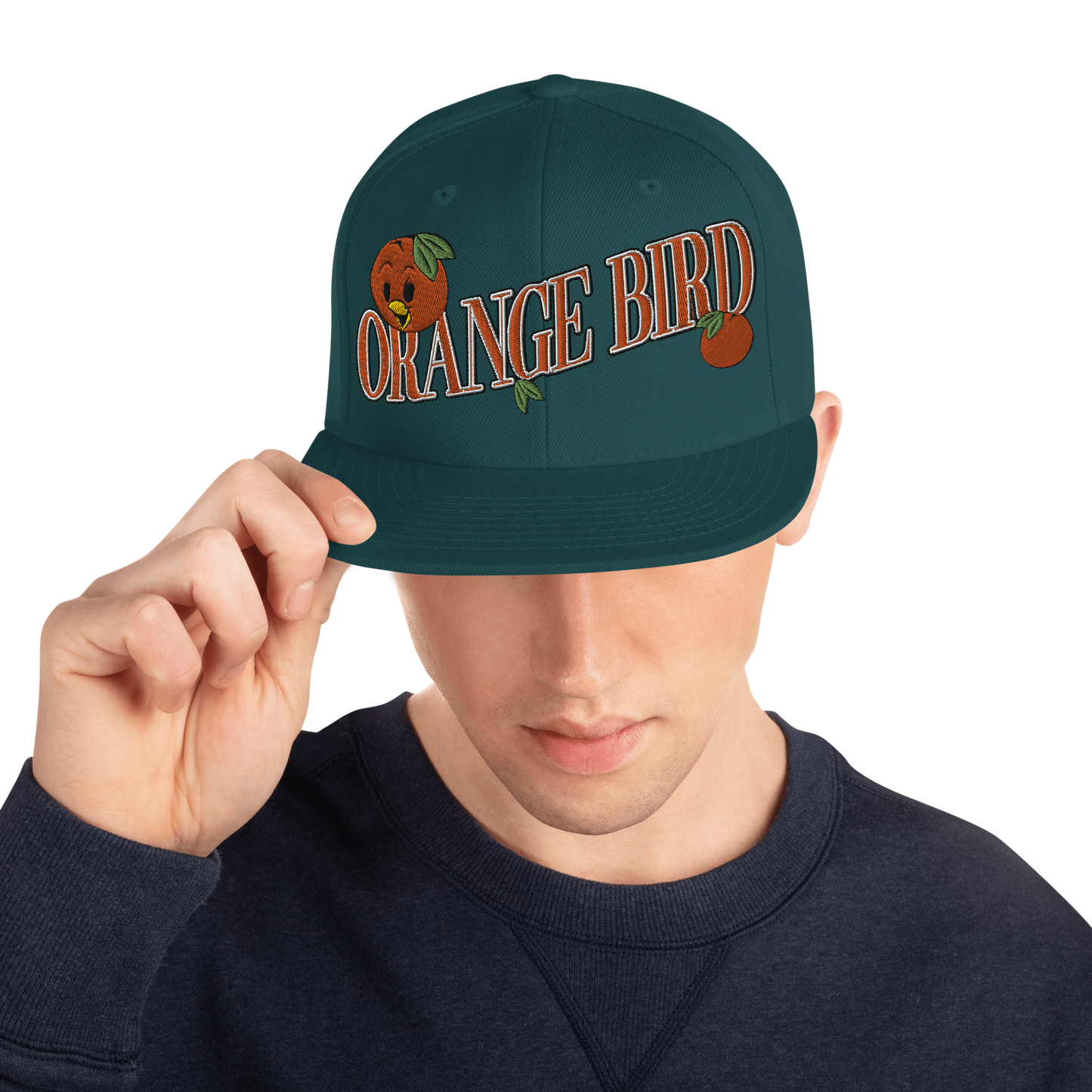 Orange Bird Snapback Hat