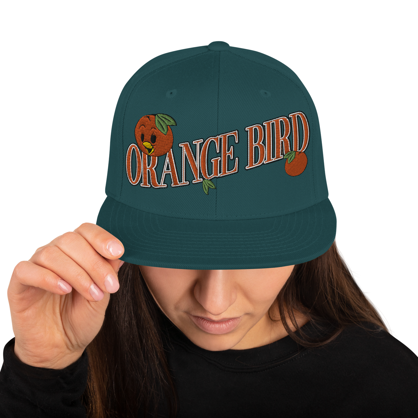 Orange Bird Snapback Hat