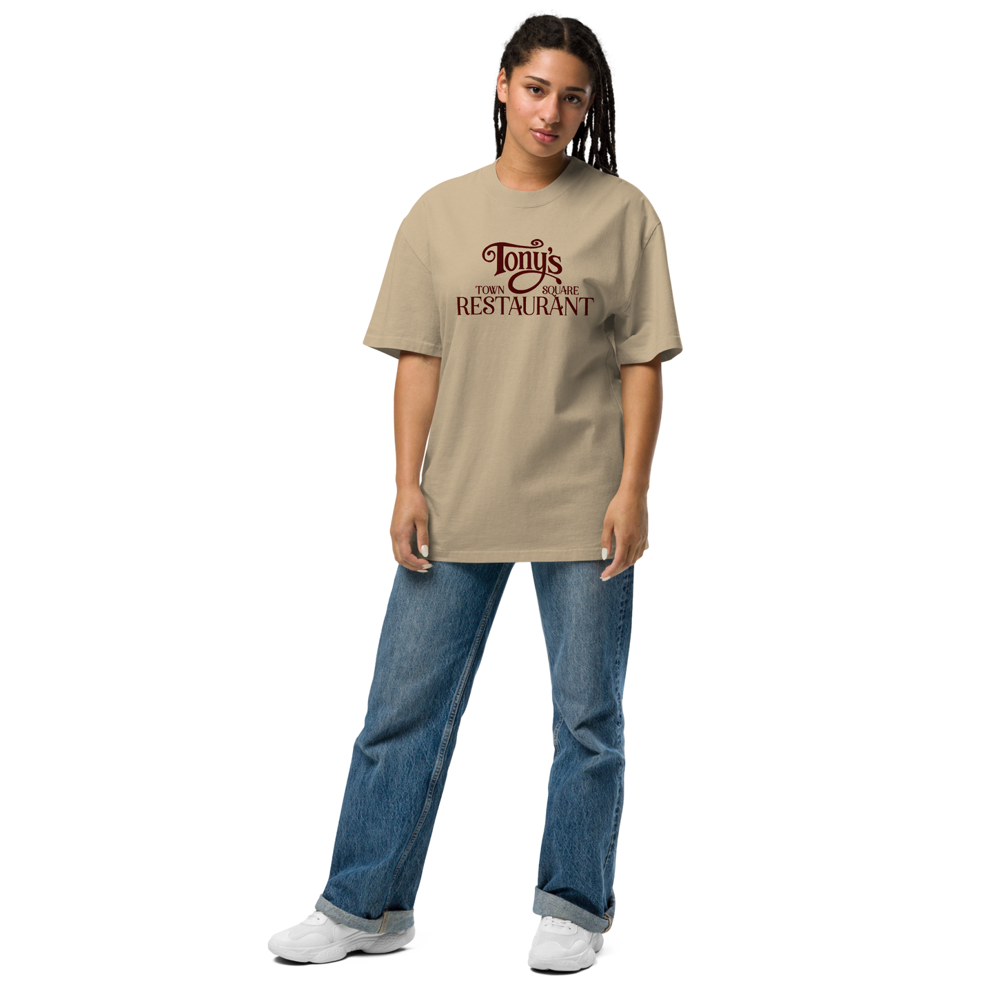 Tony's Embroidered Oversized Tee