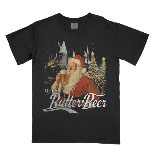 Drink Butter-Beer Santa Tee