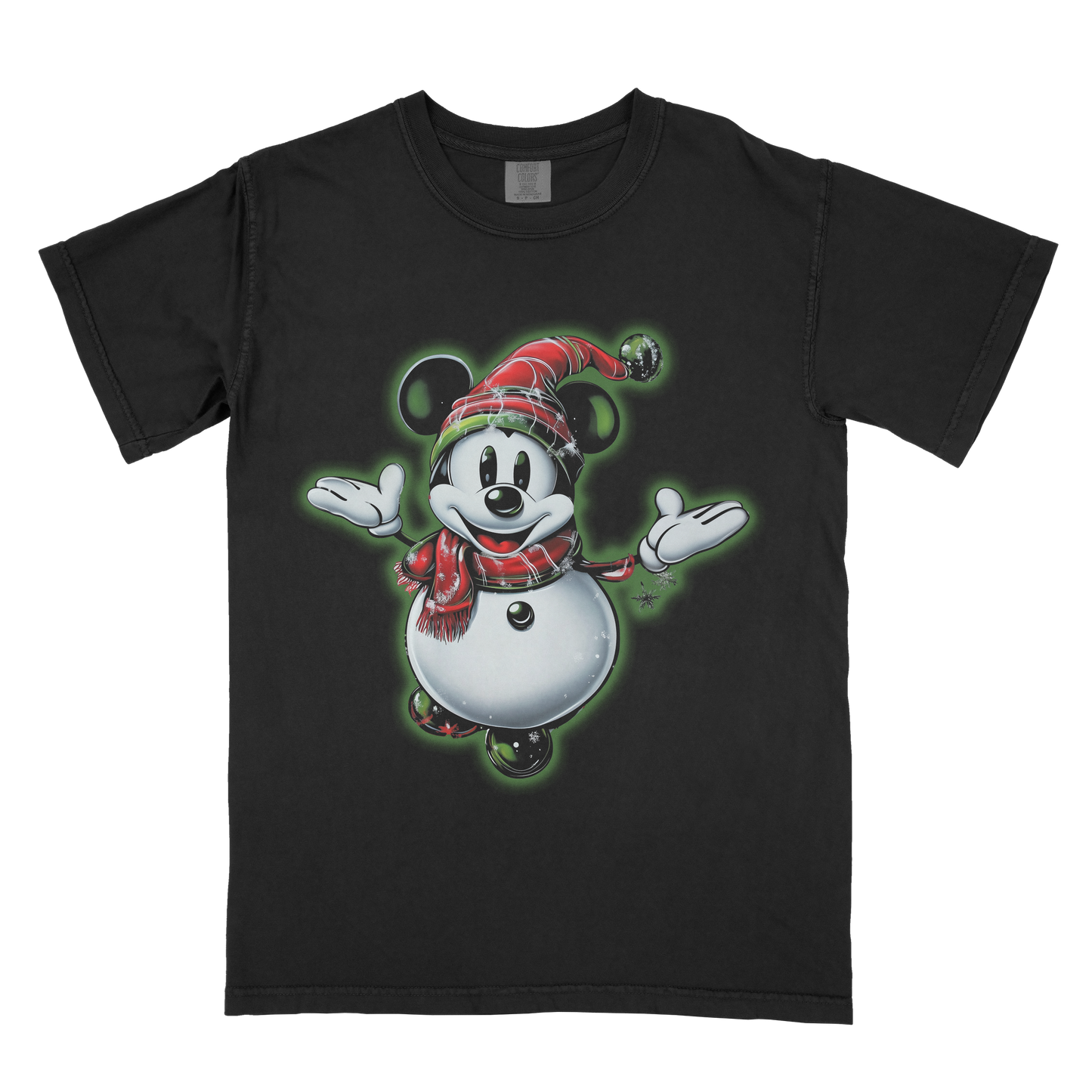 Very Merry Airbrush Snowman Tee