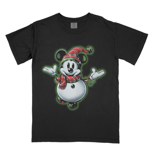 Very Merry Airbrush Snowman Tee