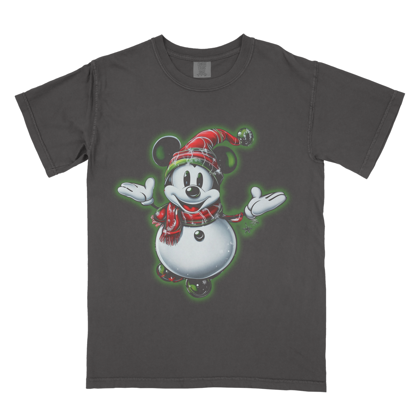 Very Merry Airbrush Snowman Tee