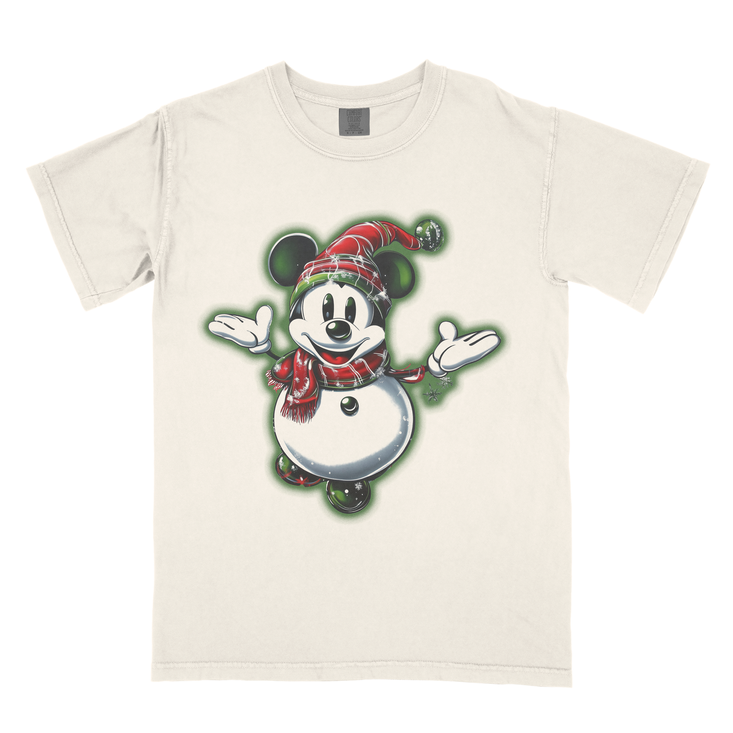 Very Merry Airbrush Snowman Tee