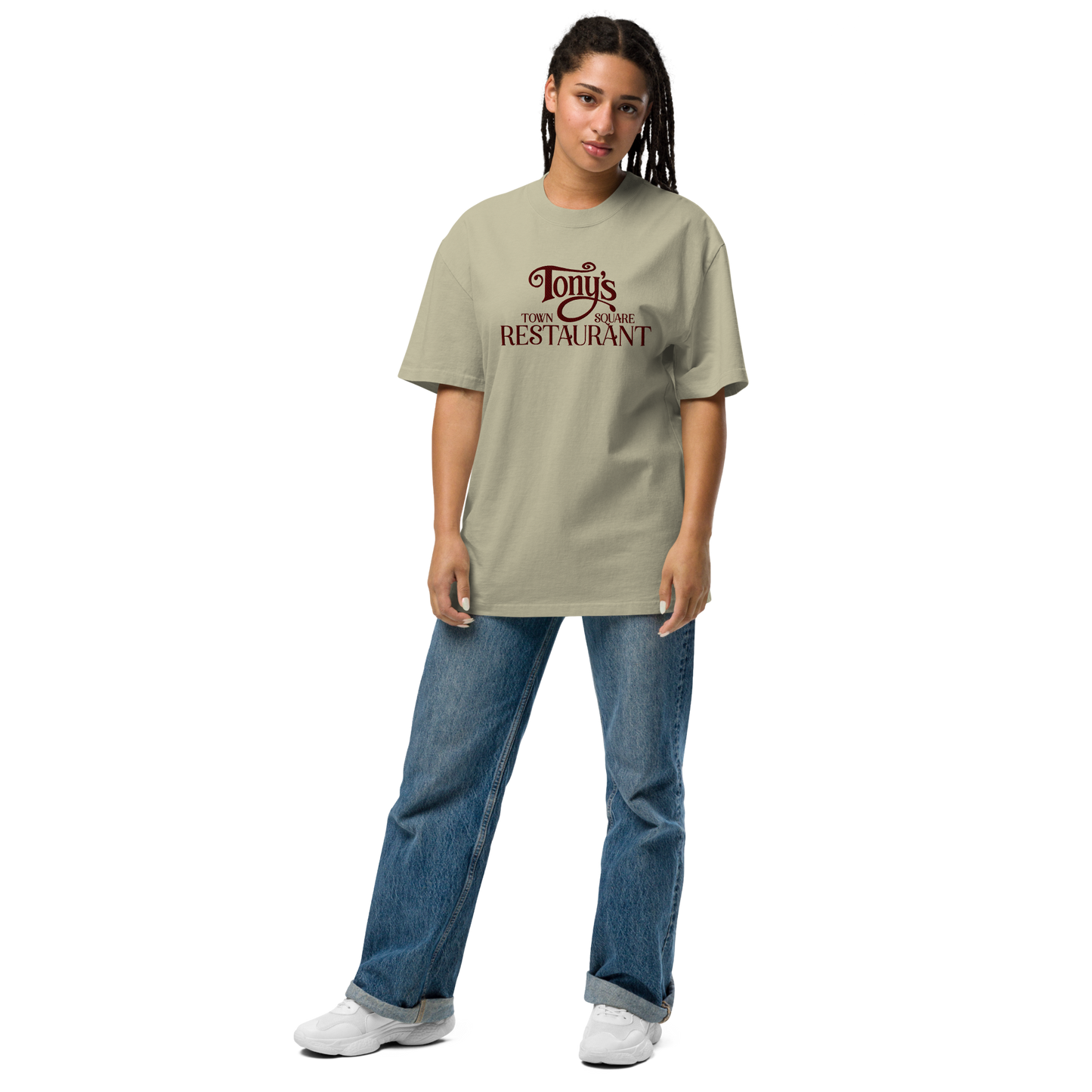 Tony's Embroidered Oversized Tee
