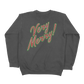 Very Merry Airbrush Snowman Lightweight Crewneck