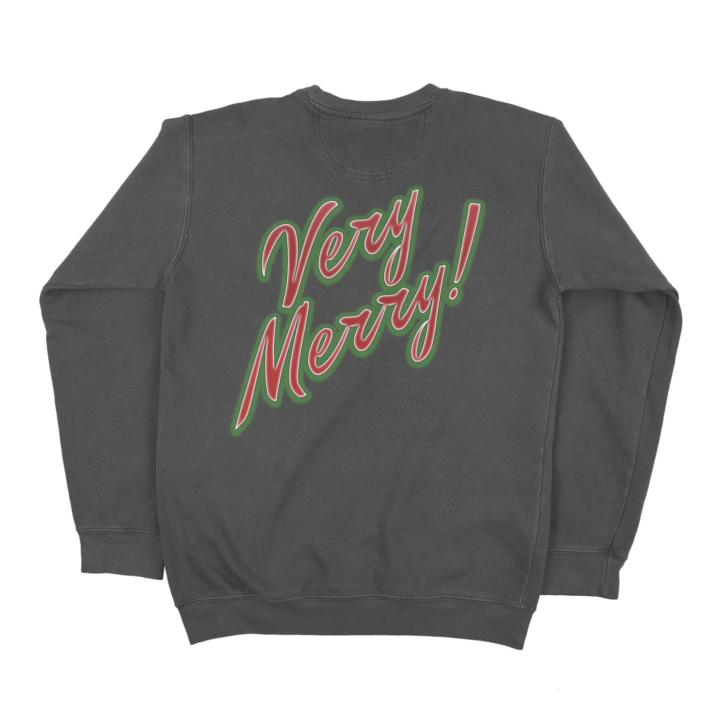 Very Merry Airbrush Snowman Lightweight Crewneck