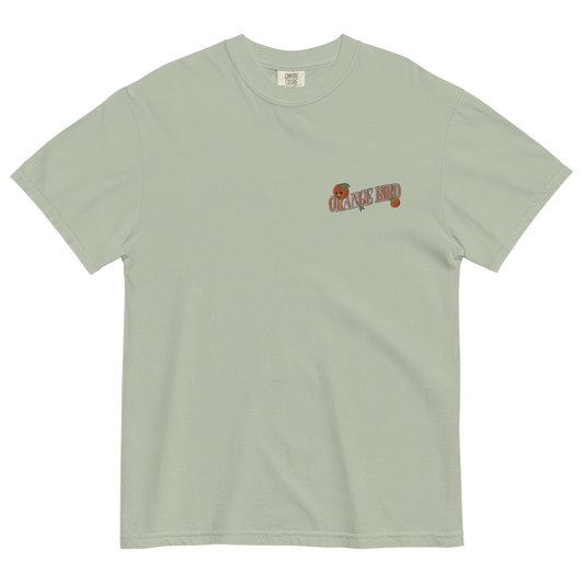 Orange Bird Embroidered Tee